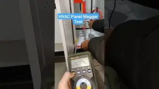 💡⚡⚡HVAC Panel Main Megger Test कैसे करते हैं. #testing #megger #hvac #electrical