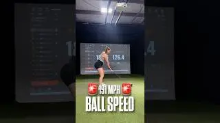 191 MPH BALL SPEED?! Monica Lieving CRAZY Long Drive! #fyp #golf #longdrive
