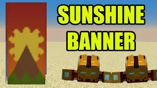 Minecraft how to make Sunshine Banner