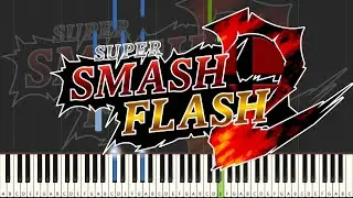 Super Smash Flash 2 - Menu Theme 1/2 (Piano Tutorial)