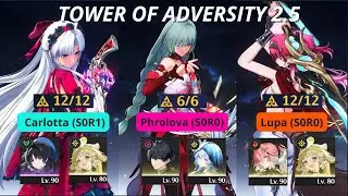(TOA 2.5 RESET) Carlotta | Phrolova | Lupa - Full Clear 30 Crest | Wuthering Waves