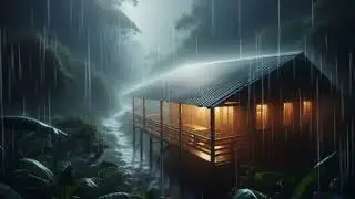 90 Minutes Heavy Rain Sounds 🌧️ Perfect Sleep Cycle Timer | Fall Asleep Fast