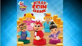 JOLLIBEE Jolly Coin Bank - Jolly Kiddie Meal Toys Collection Complete Set
