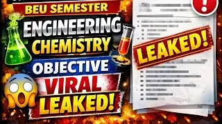 Engineering Chemistry objectives Question out.
