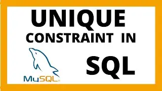 UNIQUE constraint in SQL explained with example