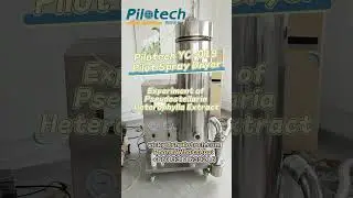 Pilotech YC-019 Pilot Spray Dryer - Experiment of Pseudostellaria Heterophylla Extract #lab