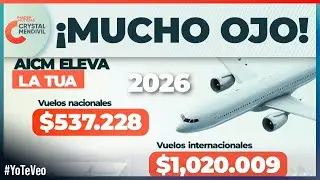 AICM eleva la TUA; estos ser&aacute;n los nuevos precios: | Noticias con Crystal Mendivil | Crystal