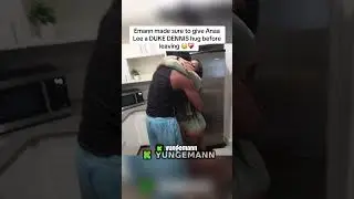 Emann made sure to give Anaa Lee a DUKE DENNIS hug before leaving 😳❤️&zwj;🩹#yungemann #dukedennis