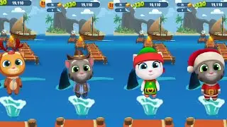 TALKING TOM GOLD RUN VS ANGELA VS HAVE VS TOM VS BOOK GAMEPLAY 