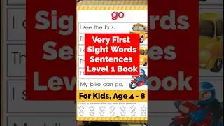 Best sight words books level 1 review/ Review of very first sight words sentences level 1 book