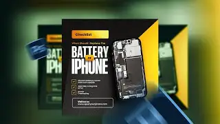 How to Design an iPhone Repair Promo Flyer using Photoshop. Adobe Photoshop, Flyer Design.