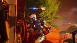 Fortnite War Machine Skin Gameplay (Iron Patriot Style)