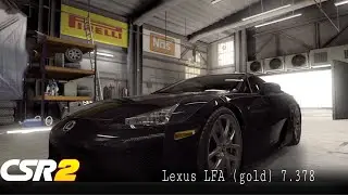 【CSR2】Lexus LFA (gold) 7.37x tune & shift