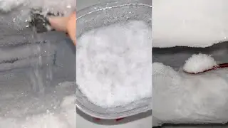 Freezer Frost Scraping Flaky Ice Crunch Ice Eating ASMR ❤️❄️#icescraping   #freezerfrost