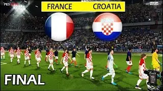 PES 2018 | FINAL - FRANCE vs CROATIA | Full Match & Amazing Goals | Gameplay PC