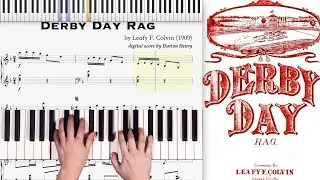 Derby Day Rag by Leafy Colvin (1909, Ragtime piano)