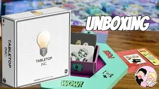 Unboxing Tabletop Inc. Deluxe Edition &ndash; A Board Game About Making Board Games! | Jake & Cierra React