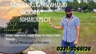 Bahria Enclave Islamabad, 10Marla Plot for sale, Sector G