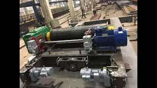 Testing on QD10t -14 25m -8m overhead crane for Philippines