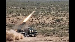 Pakistan Army Multiple Rocket Launcher Firing