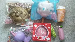 Amazing dream squishy package from mercari ibloom roxy joey bread loaf and more