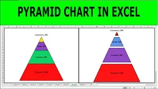 Создать пирамидальную диаграмму в Excel