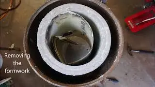 Waste oil furnace build