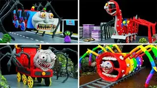 Making ALL BUS EATER Vs HOUSE HEAD Vs LIGHTHOUSE MONSTER Vs CAR EATER With Clay
