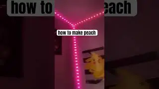 how to make peach color led lights￼