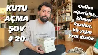 KUTU AÇMA ŞOV #20 | Online Siparişler, Kitapçı Kazıları, Bir Yığın Yeni Dızdık
