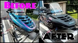 Painting Plastic Snowmobile Hood (step by step how to) #icefishing #Snowmobile  #GoproHero8