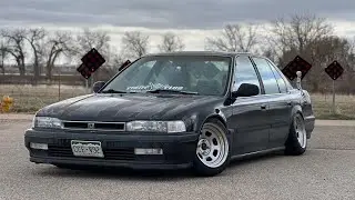 FINALLY STANCED MY 1990 ACCORD!! (Tilted spindles)