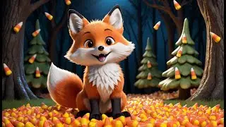 Fluffy Fox and the Candy Corn Forest | Sweet Fox Adventure Song for Kids | Magical Forest Rhyme