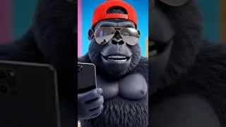 Gorilla Instagram Influencer Ban Gaya 😱🦍 #Shorts#funny #goviral #gorilla#cartoon#shorts#youtubegrow