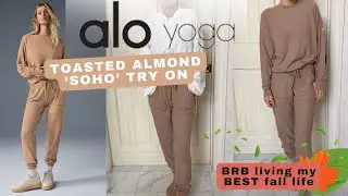 alo yoga | SOHO SET & FUZZY SOCK Toasted Almond | The Fashion Try On