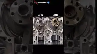 2.4L vs 3.0L Engine Comparation 🏎️🔧🏁 #car #shorts #carlover #fyp #engine