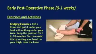 Knee Partial Meniscectomy - Post Operative Rehabilitation Protocol