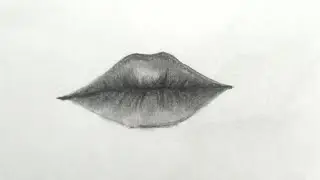 🌸 Realistic Lips Drawing | Easy Pencil Shading Tutorial