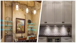 75 Mid-sized Brown Home Bar Design Ideas You'll Love ⭐️
