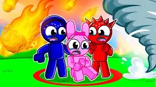 O ÚLTIMO Sprunki a SAIR DO CÍRCULO VENCE! | Jevin, Pinki e Raddy