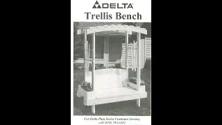How to Build a Wooden Garden Trellis Bench