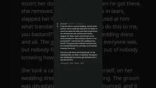 People who attended a wedding that was cancelled in the middle of the ceremony, what was the story?