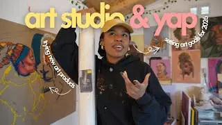 pov: you were invited to make art and yap in the studio with me💐 + talking 2026 ART GOALS
