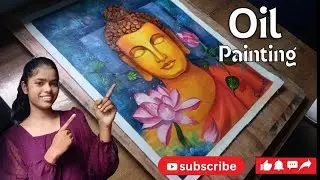 gautam buddha oil painting   ll buddha oil painting  #namobuddhay 🌼🙏