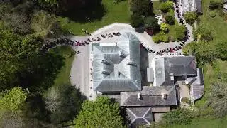 Flora Day , Helston ,Cornwall. UK by drone in 4k