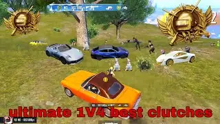 ultimate top ranking gameplay ultimate 1V4 best clutches pubg mobile ultimate top ranking gameplay