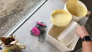 ASMR Mixing Glaze in the Ceramics Studio