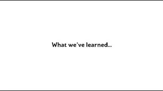 The How and the Why | What We've Learned | Montgomery Theater