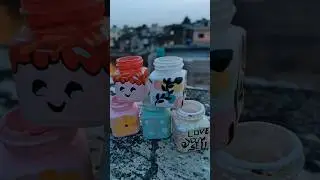 Acrylic paint bottle reuse idea 💫#art #diy #acrylicpainting #shorts