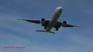 CATHAY PACIFIC BOEING 777 ONE WORLD LIVERY LANDING AND TAKE OFF RWY34 MELBOURNE AIRPORT YMML 🦘🛬🛫🔊🔊